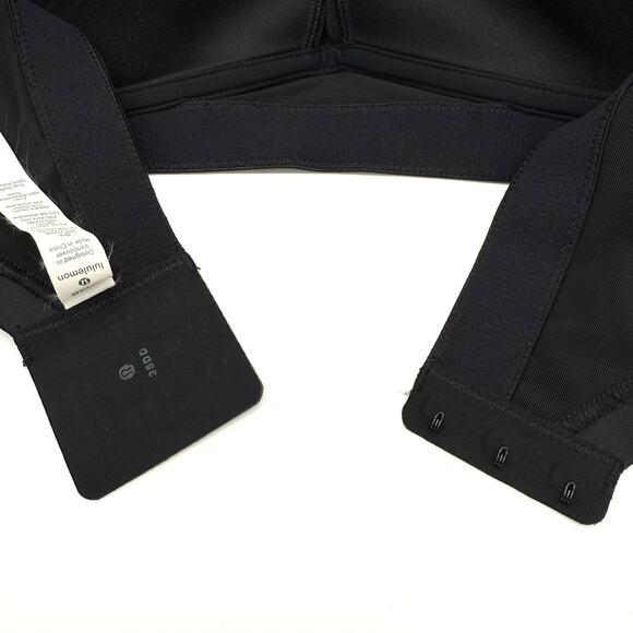 lululemon‎ Athletica Womens Bra 38DD Black RN# 106259 Mesh Center Excellent - Picture 7 of 10